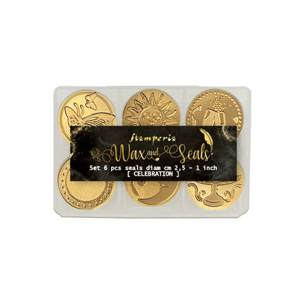 Celebration Set 6 seals diameter 2.5 cm