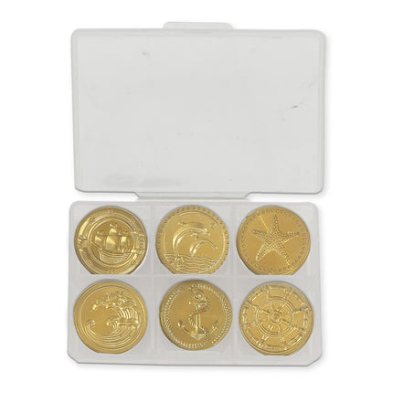 Set of 6 seals, diameter 2.5 cm - Sea