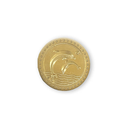 Set of 6 seals, diameter 2.5 cm - Sea