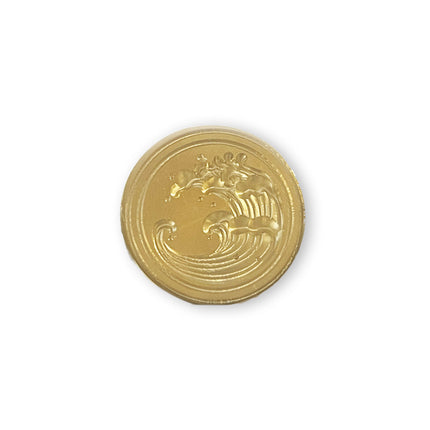Set of 6 seals, diameter 2.5 cm - Sea