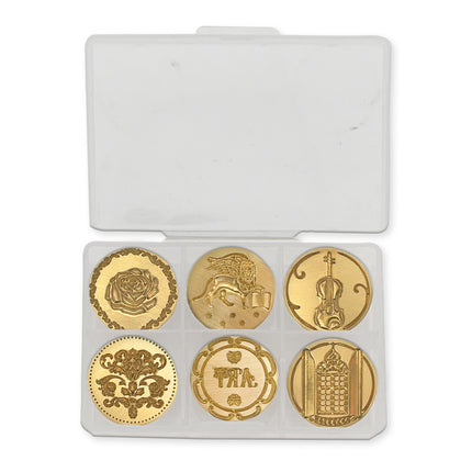 Set 6 pcs Seals diameter 2.5 cm - City of Art