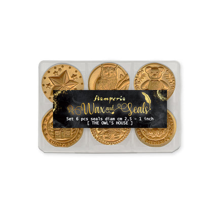Set of 6 Seals Diameter 2.5 cm - The Owl's House
