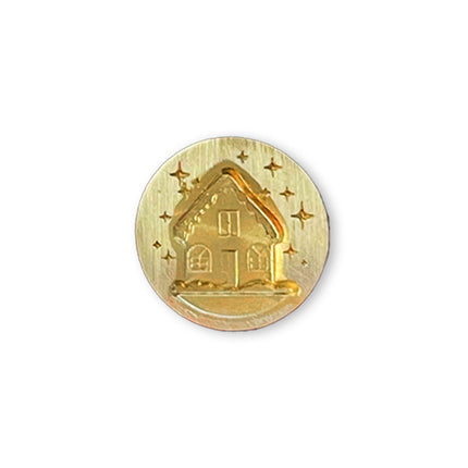 Set 6 Decorative seals design for Art and Craft diam cm2,5 Christmas