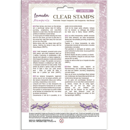 Acrylic stamp cm 14x18 - Lavender