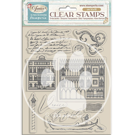 Acrylic stamp 14x18 cm - Venice City of Art elements