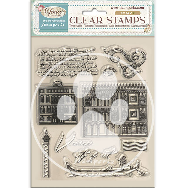 Acrylic stamp 14x18 cm - Venice City of Art elements