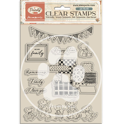 Acrylic stamp 14x18 cm - Family party