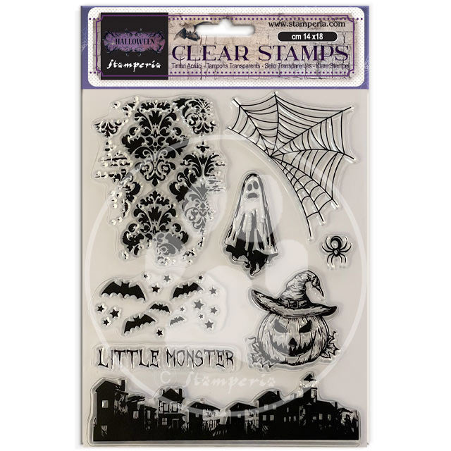 Decorative Acrylic stamp design for Art and Craft cm 14x18 - Halloween