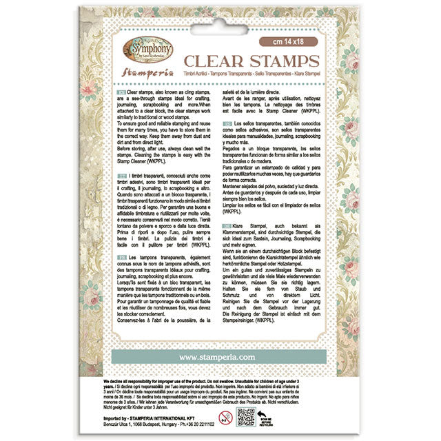 Decorative Acrylic stamp design for Art and Craft cm 14x18 - Symphony