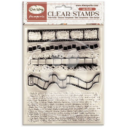 Decorative Acrylic stamp design for Art and Craft cm 14x18 - Our Way