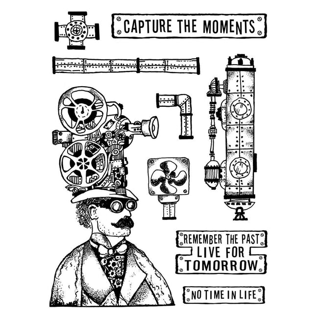Mixed Media Stamp cm. 15x20 - Capture the moment