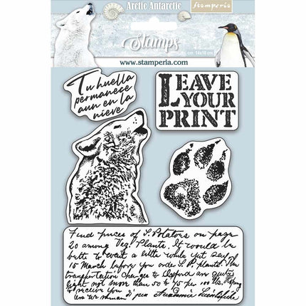 HD Natural Rubber Stamp cm.14x18 Leave your print