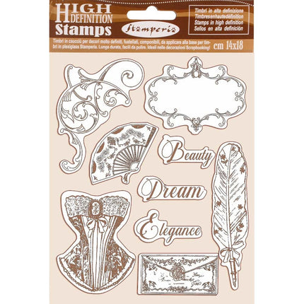 HD Natural Rubber Stamp cm.14x18 Princess