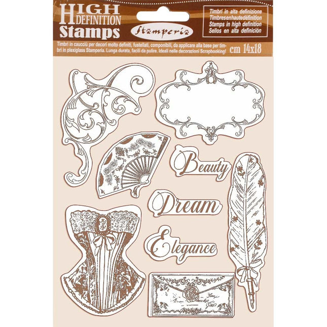 HD Natural Rubber Stamp cm.14x18 Princess