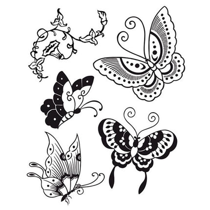 HD Natural Rubber Stamp cm. 14x18 Butterfly