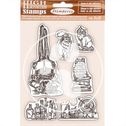 HD Natural Rubber Stamp cm 14x18 - Lady Vagabond Lifestyle air ship