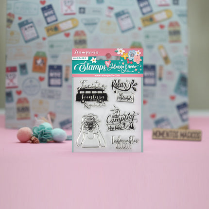 Acrylic stamp cm. 9,5x10,5 Aventura