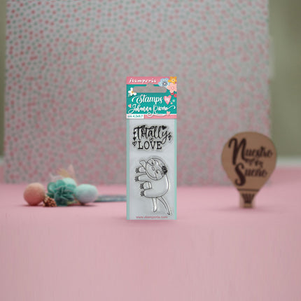Acrylic stamp cm. 4,3x9,7 Totally love