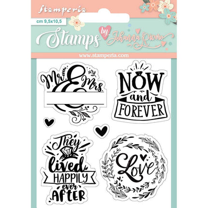 Acrylic stamp cm. 9,5x10,5 Now and forever